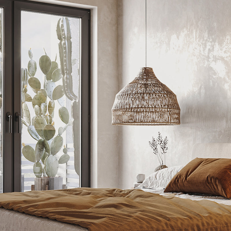 Rattan Pendant Light Woven Lampshade