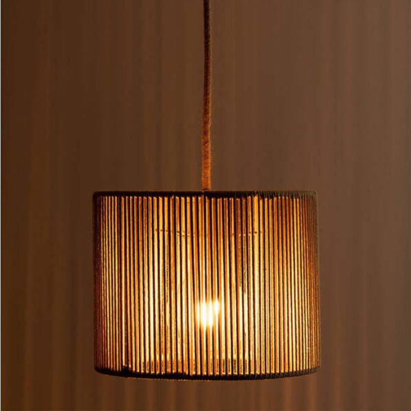Boho Handmade Rope Woven Pendant Light