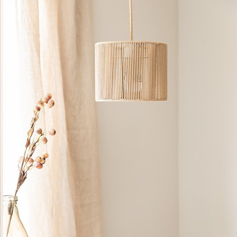 Boho Handmade Rope Woven Pendant Light