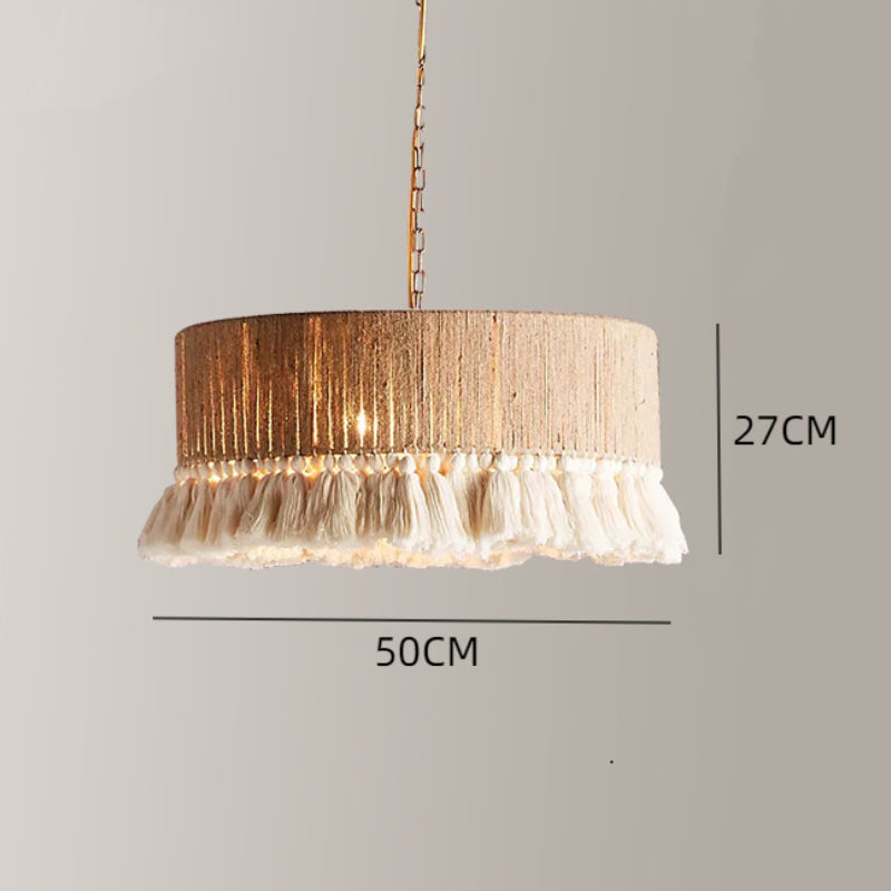 Bohemia Vintage Rope Tassel Chandelier