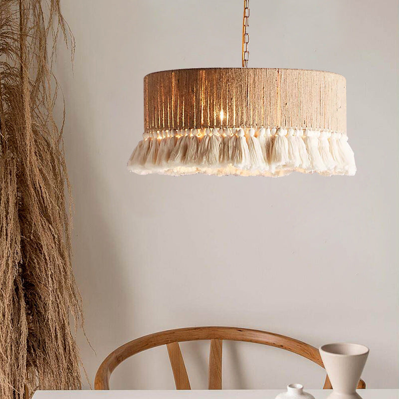 Bohemia Vintage Rope Tassel Chandelier