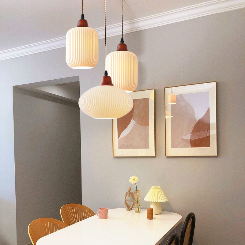 Nordic Vintage Ceramic Pendant Lights