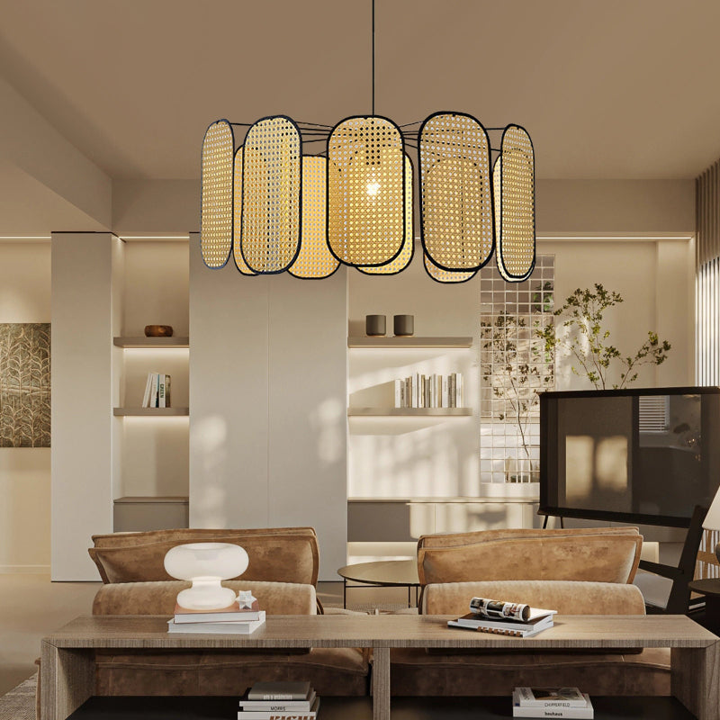 Retro Bohemian Rattan Pendant Lights