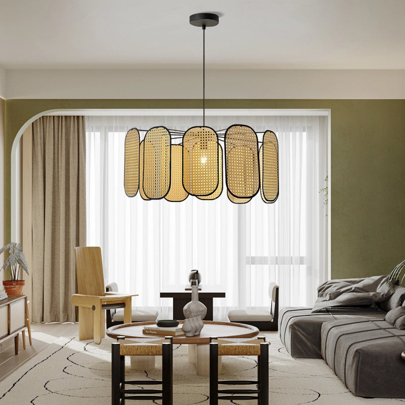 Retro Bohemian Rattan Pendant Lights