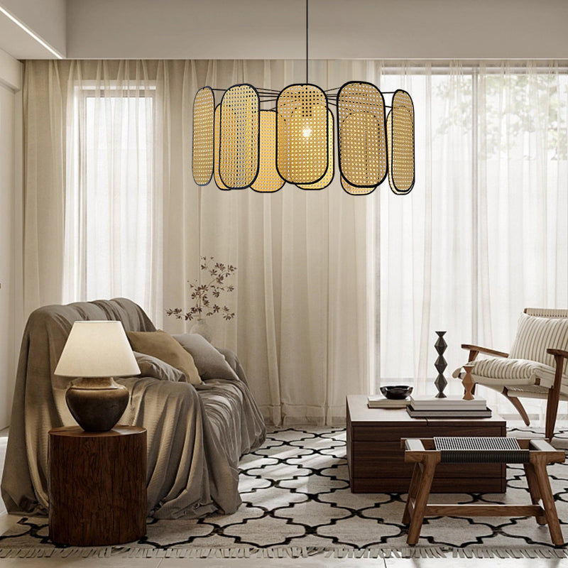 Retro Bohemian Rattan Pendant Lights