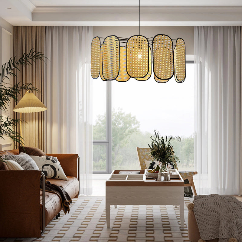 Retro Bohemian Rattan Pendant Lights