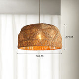 Load image into Gallery viewer, Natural Rattan Handwoven Pendant Lampshade