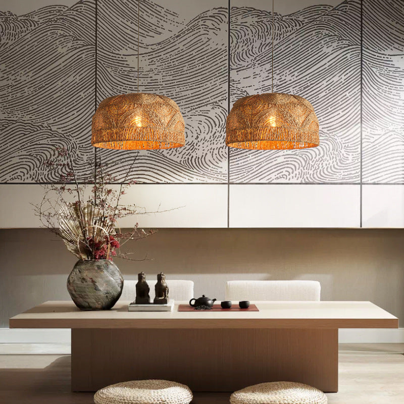 Natural Rattan Handwoven Pendant Lampshade