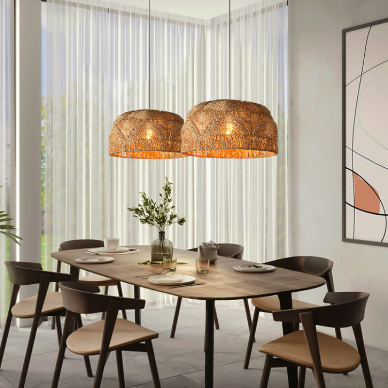 Natural Rattan Handwoven Pendant Lampshade