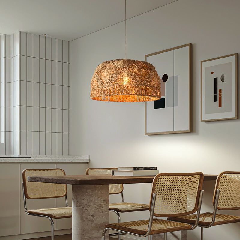 Natural Rattan Handwoven Pendant Lampshade