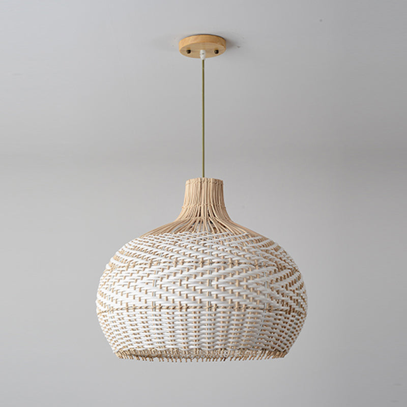 Rattan Woven Lamp Shade Large Pendant Light