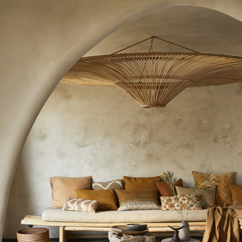 Large Modern Rattan Pendant Light Ceiling Lampshade 80CM