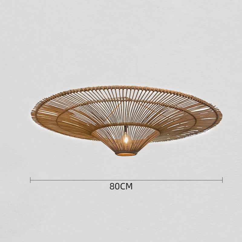 Large Modern Rattan Pendant Light Ceiling Lampshade 80CM