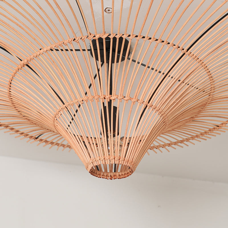 Large Modern Rattan Pendant Light Ceiling Lampshade 80CM