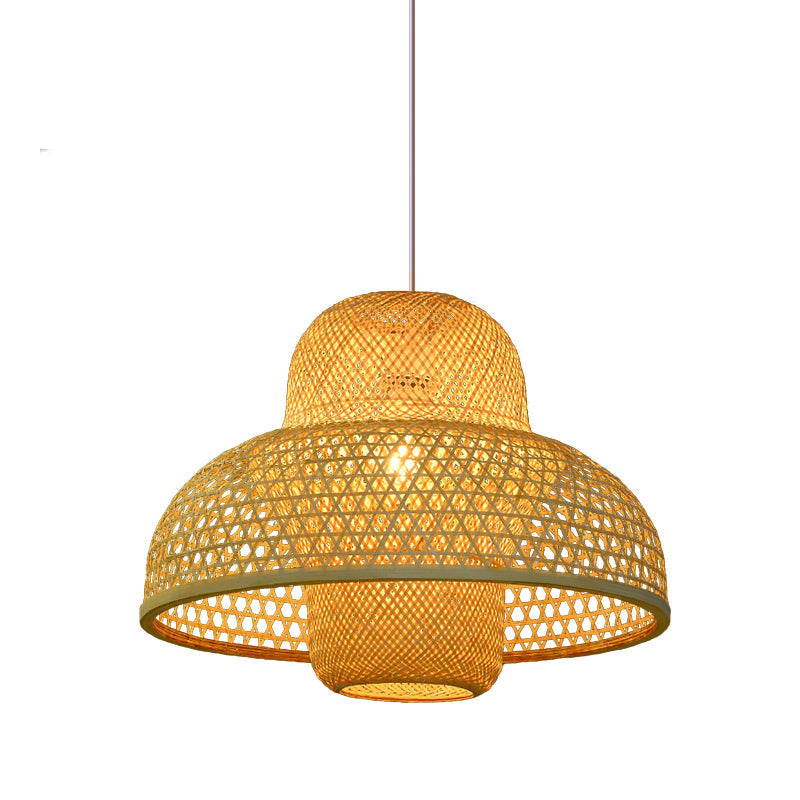 Handcrafted Bamboo Woven Pendant Light