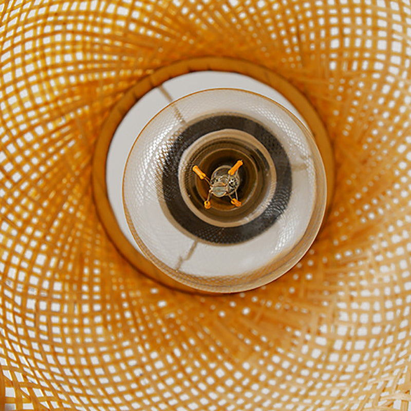 Handcrafted Bamboo Woven Pendant Light