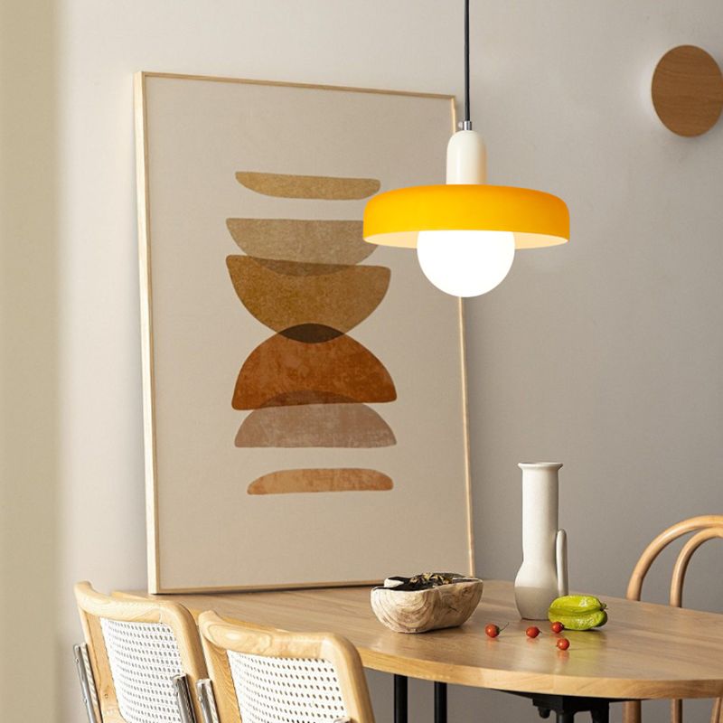 Modern Colorful Glass Shade Pendant Light