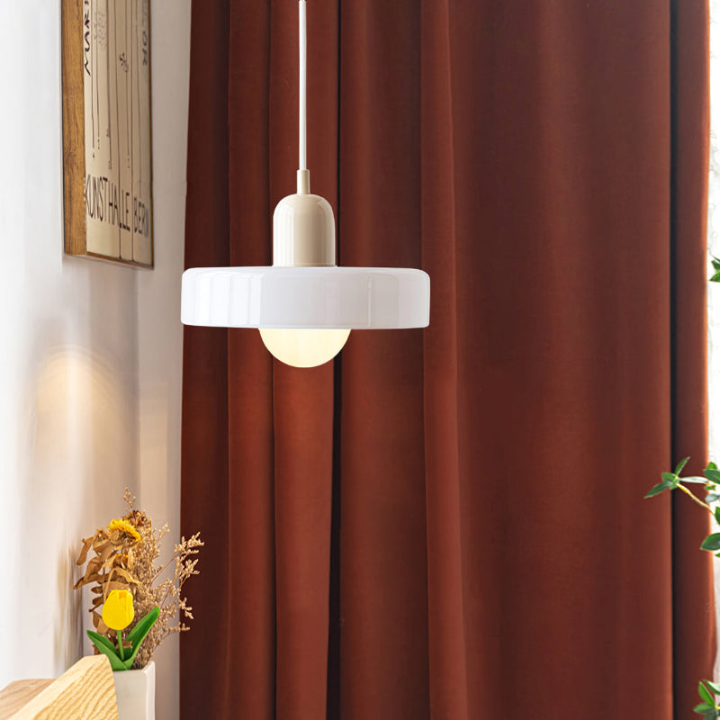 Modern Colorful Glass Shade Pendant Light