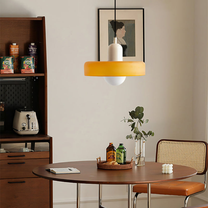 Modern Colorful Glass Shade Pendant Light