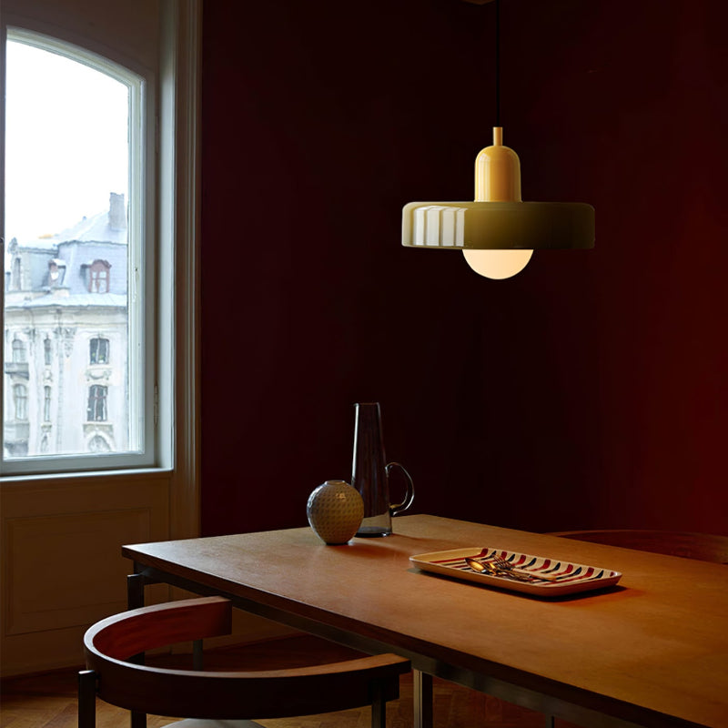 Modern Colorful Glass Shade Pendant Light