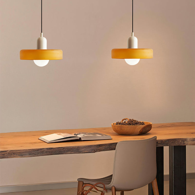 Modern Colorful Glass Shade Pendant Light