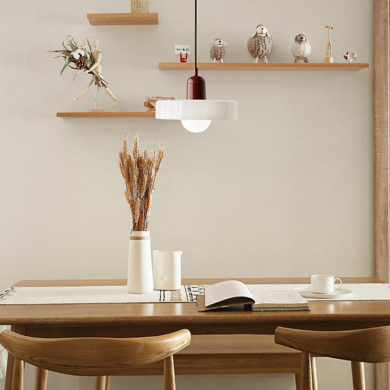 Modern Colorful Glass Shade Pendant Light