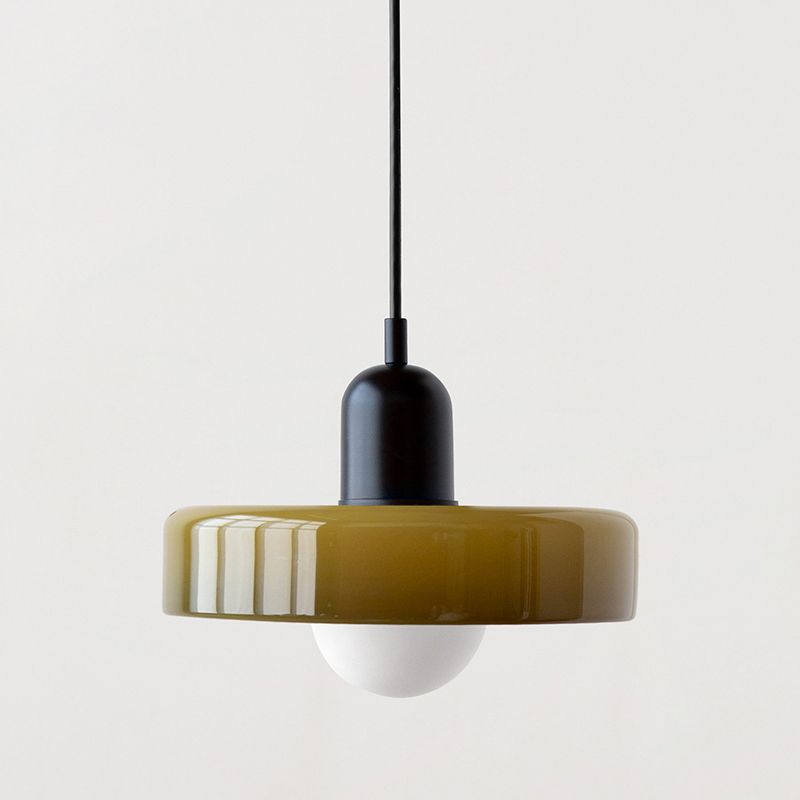 Modern Colorful Glass Shade Pendant Light