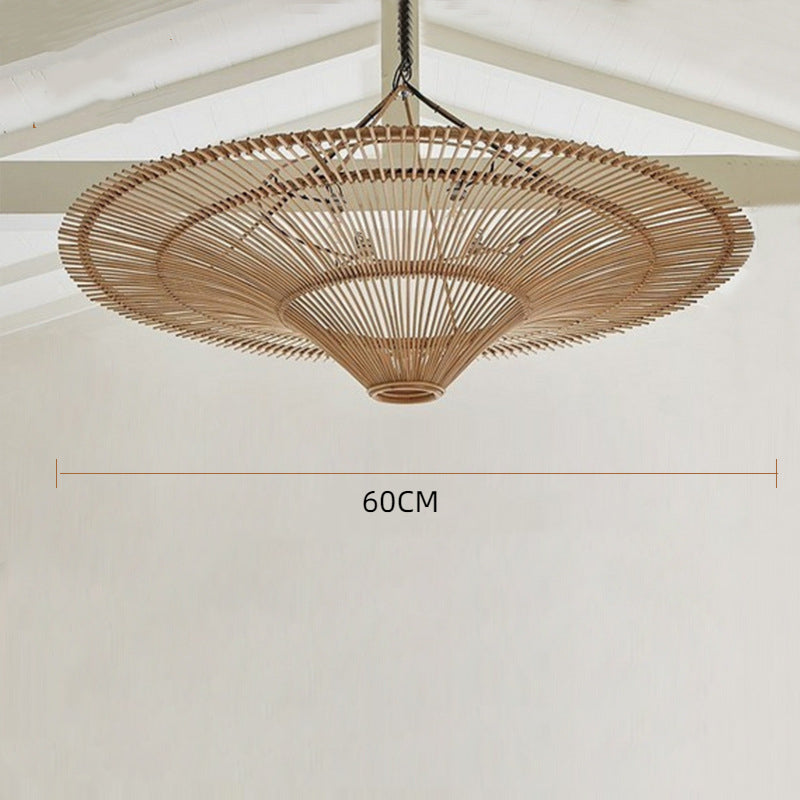 Modern Large Rattan Pendant Lights Lampshade