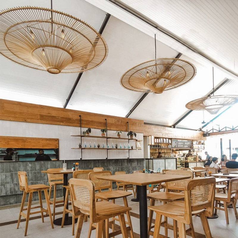 Modern Large Rattan Pendant Lights Lampshade