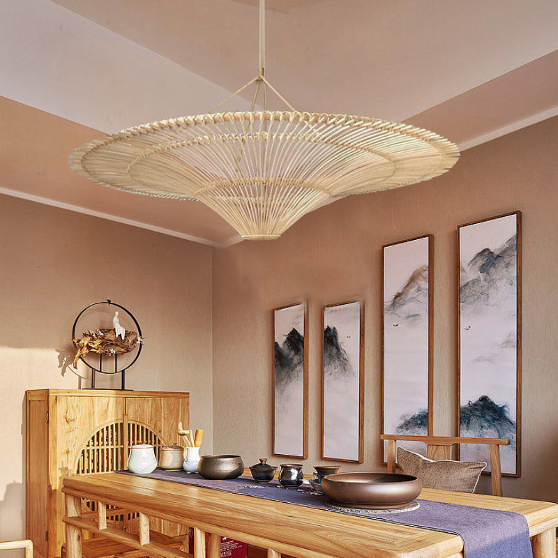 Modern Large Rattan Pendant Lights Lampshade