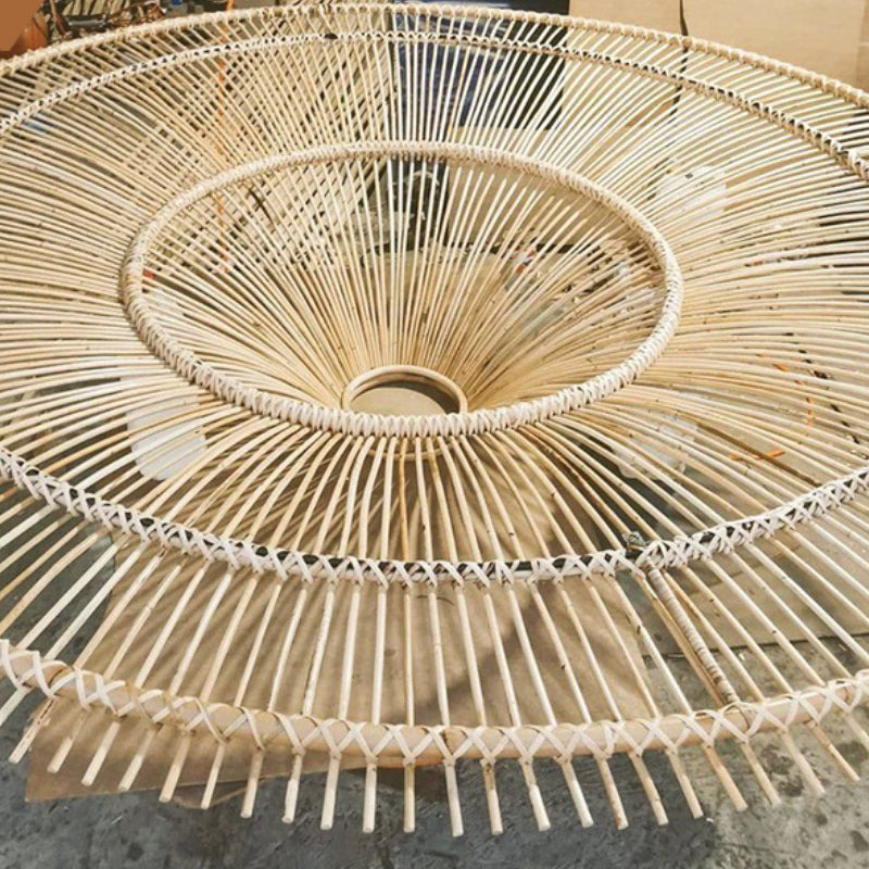 Modern Large Rattan Pendant Lights Lampshade