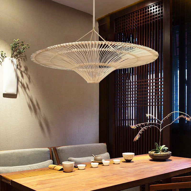 Modern Large Rattan Pendant Lights Lampshade