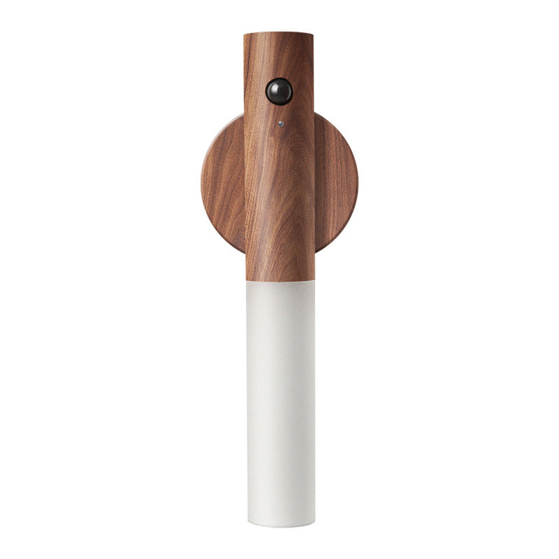 Motion Sensor Night Lights Wooden Wall Sconce
