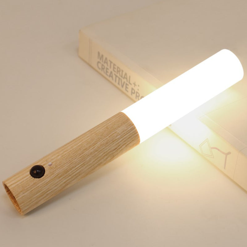 Motion Sensor Night Lights Wooden Wall Sconce