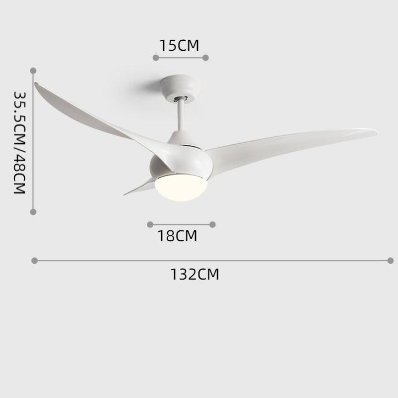52 Inch Ceiling Fan with Lights Remote Control
