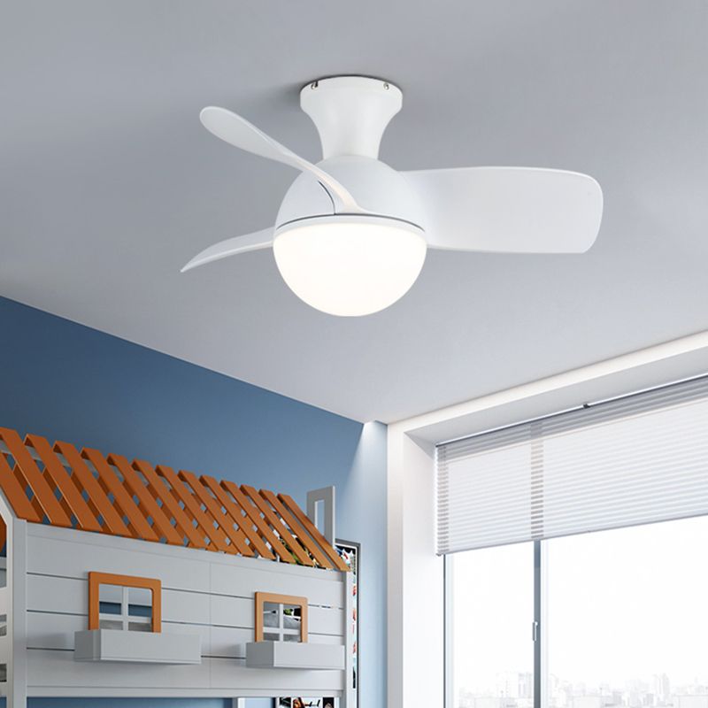 Modern Style Ceiling Fans Light Iron and Acrylic for Living Room Flushmount