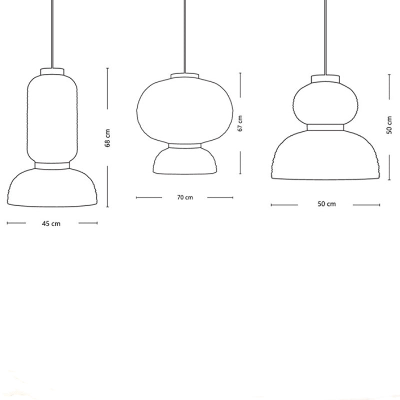 Paper Lanterns Pendant Light