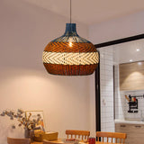 Load image into Gallery viewer, Handmade Light Rattan Dome Pendant Lampshade