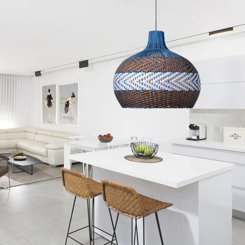 Handmade Light Rattan Dome Pendant Lampshade