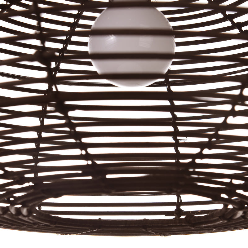 Oval Rattan Pendant Light For Kitchen Island