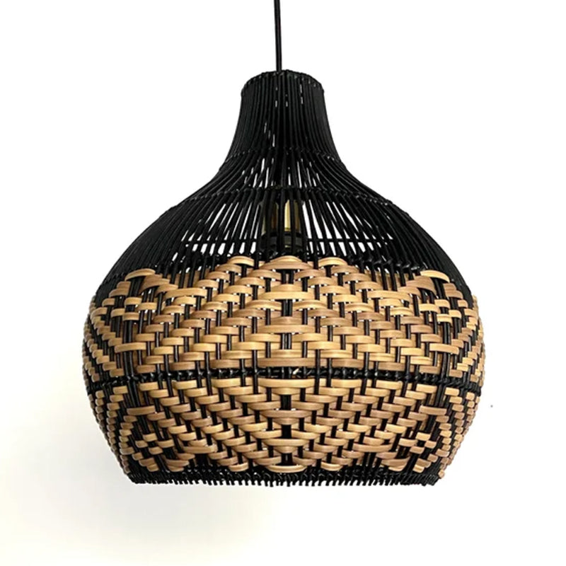 Beach Rattan Pendant Light for Kitchen Island