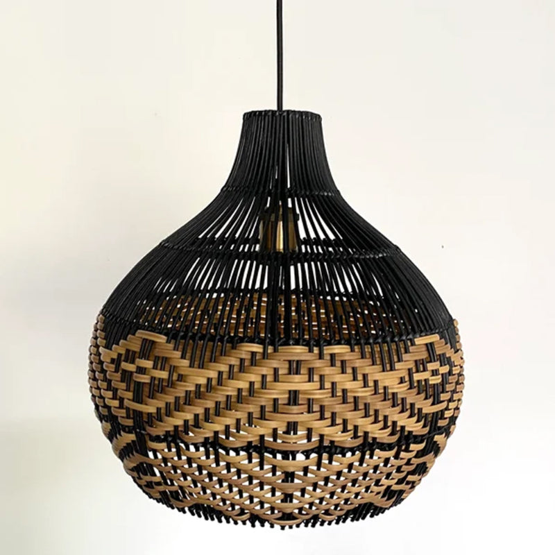 Beach Rattan Pendant Light for Kitchen Island