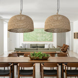 Load image into Gallery viewer, Retro Pendant Lights Hemp Rope Woven Lampshade