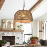 Load image into Gallery viewer, Retro Pendant Lights Hemp Rope Woven Lampshade