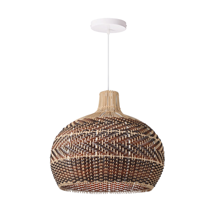 Kitchen Lampshade Vintage Rattan Pendant Light