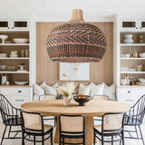 Load image into Gallery viewer, Kitchen Lampshade Vintage Rattan Pendant Light