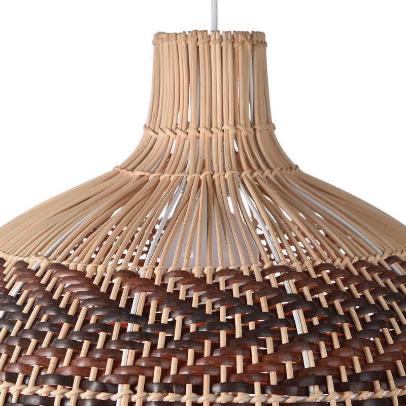 Kitchen Lampshade Vintage Rattan Pendant Light