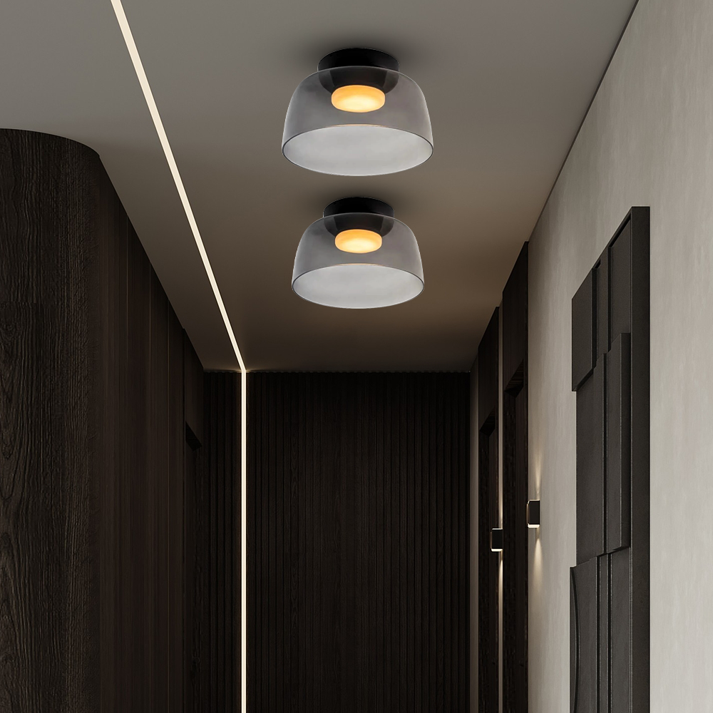 Creative Glass Ceiling Light Multi-Layer Pendant Lampshade