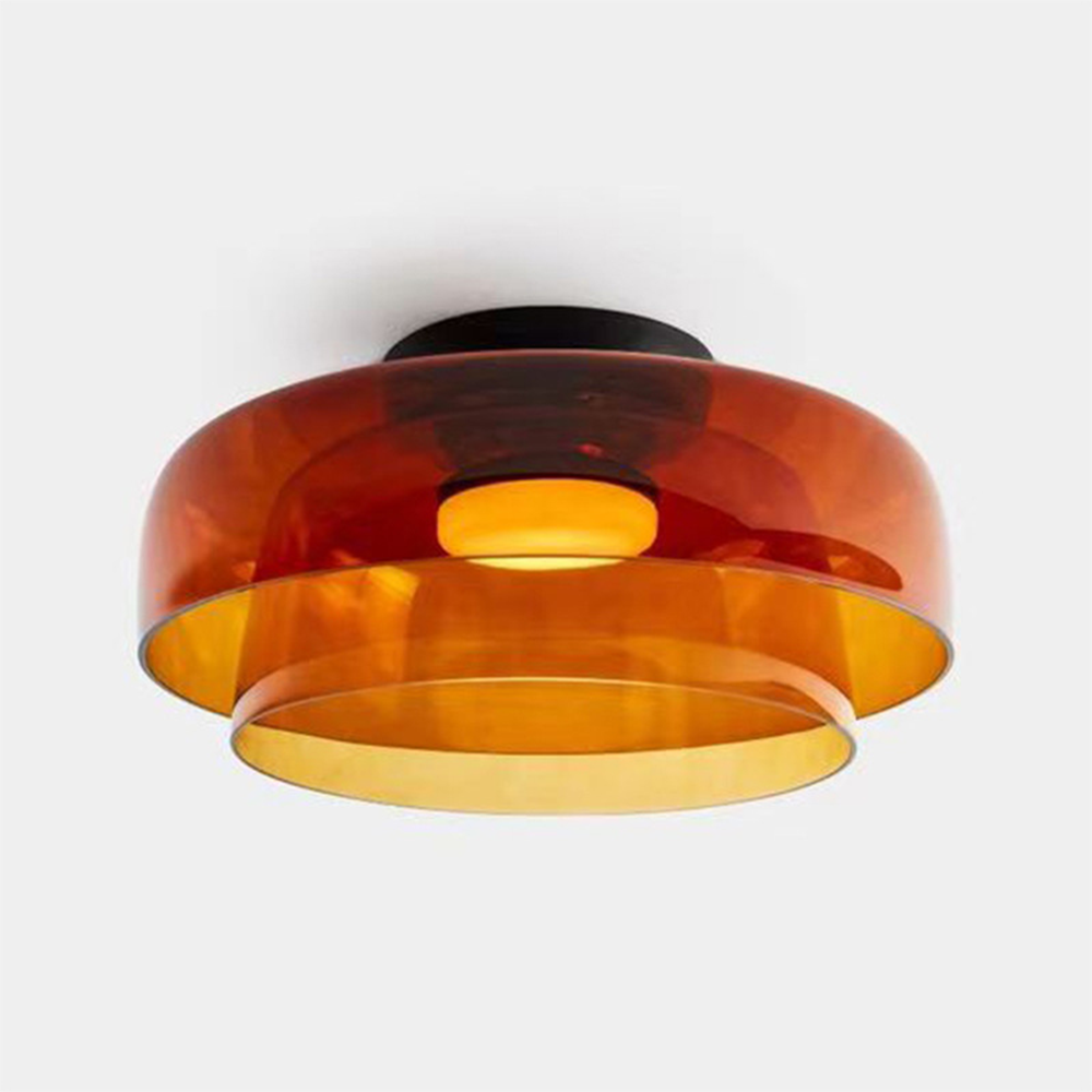 Creative Glass Ceiling Light Multi-Layer Pendant Lampshade