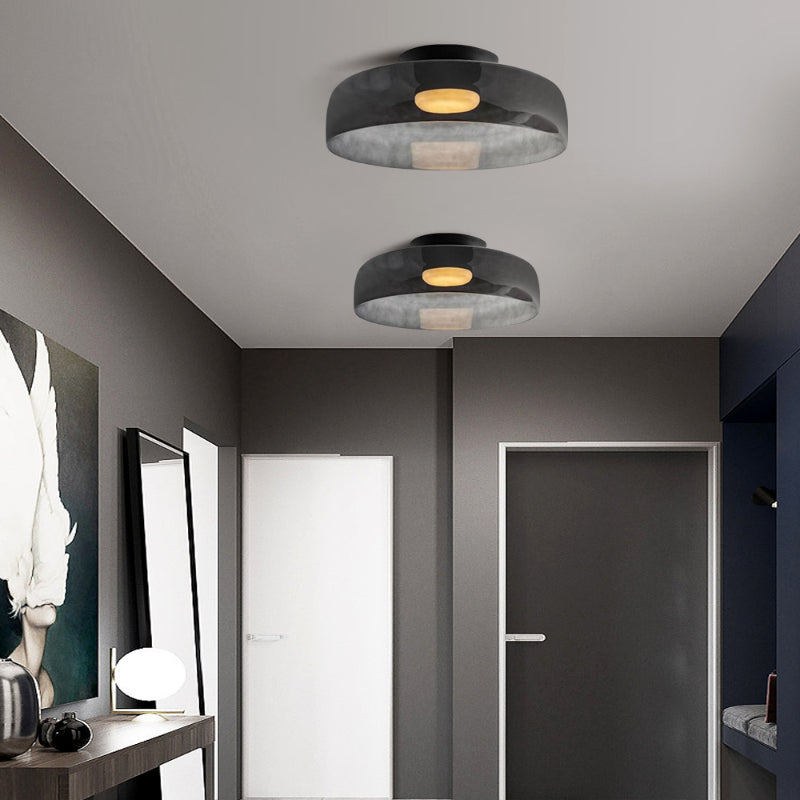 Creative Glass Ceiling Light Multi-Layer Pendant Lampshade